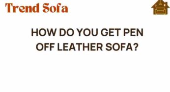 Unraveling the Mystery: How Do You Get Pen Off Leather Sofa?