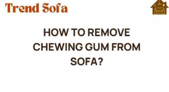 Unraveling the Mystery: How to Remove Chewing Gum from Sofa Fabrics