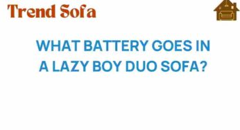 Unveiling the Mystery: What Battery Powers a La-Z-Boy Duo Sofa?