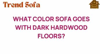 Discover the Perfect Color Sofa That Complements Dark Hardwood Floors