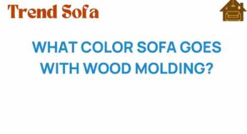 Discover the Perfect Color Sofa to Complement Wood Molding