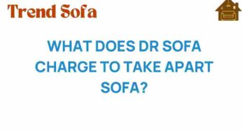 How Much Does Dr. Sofa Charge to Disassemble Your Sofa?