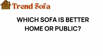 Home or Public: Which Sofa Delivers Superior Comfort?